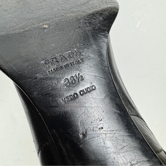 Prada leather kitten heels pump Y2K - Picture 8 of 11